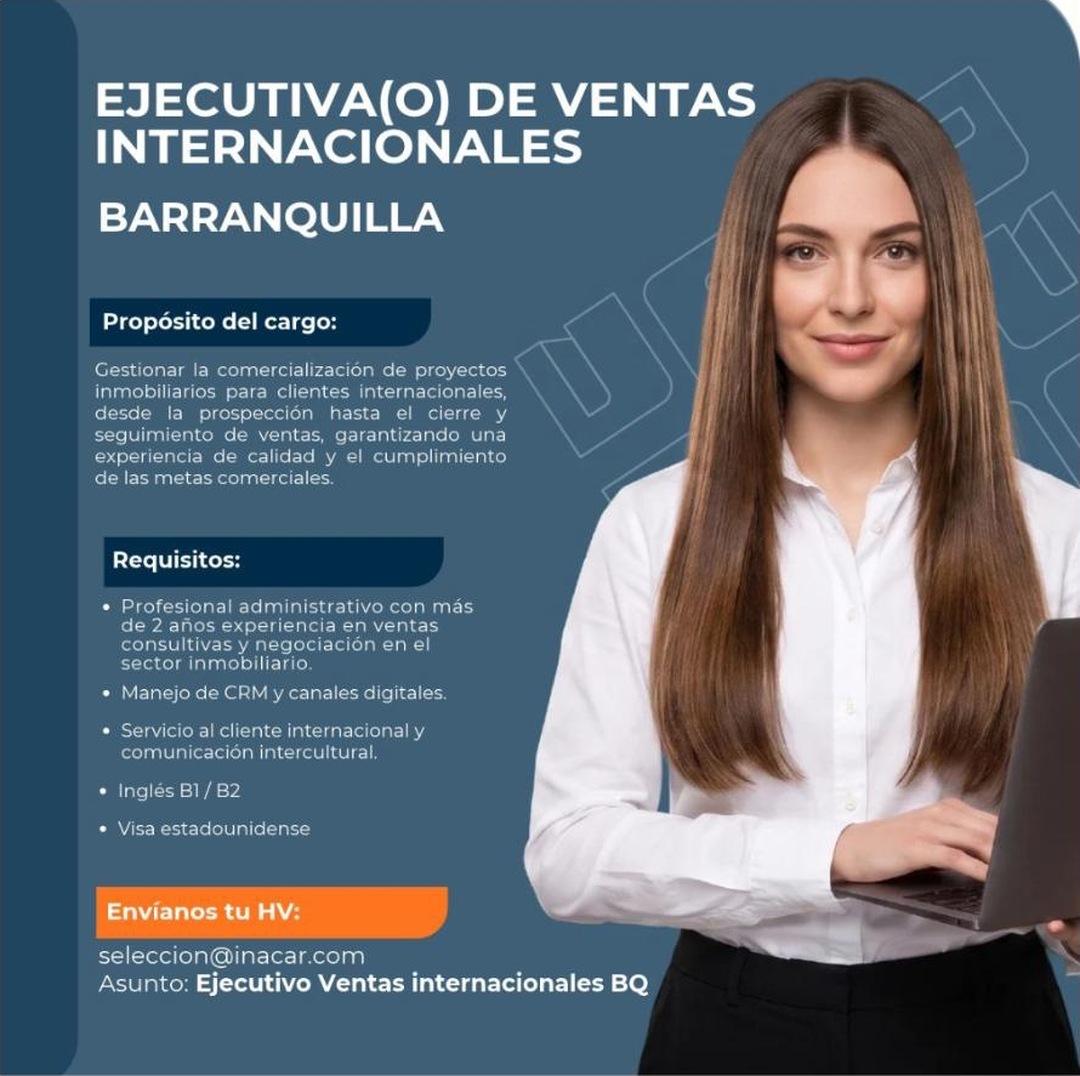 Ejecutiva(o) de Ventas Internacionales