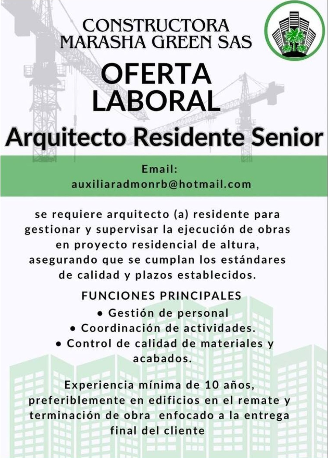 Arquitecto Residente Senior
