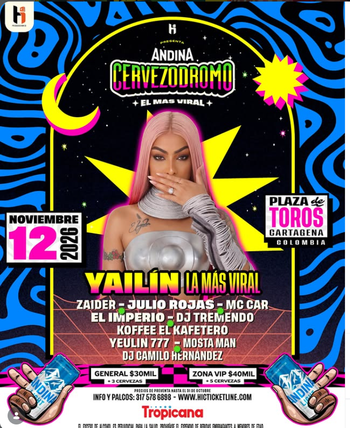 Andina Cervezódromo: El Más Viral con Yailín La Más Viral (+18)