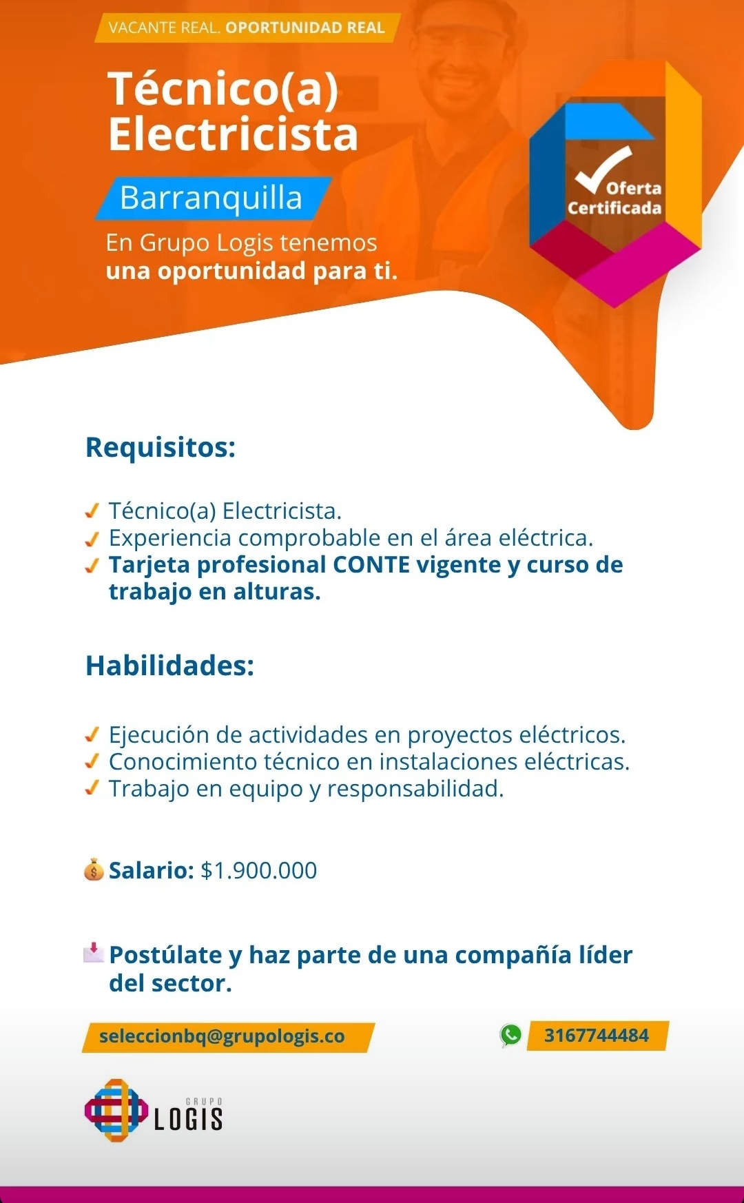 Técnico(a) Electricista