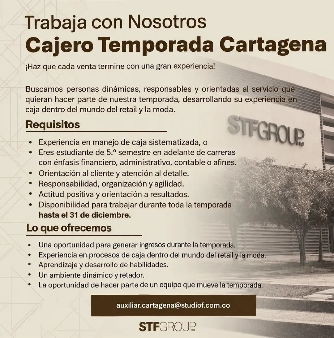 Cajero Temporada Cartagena