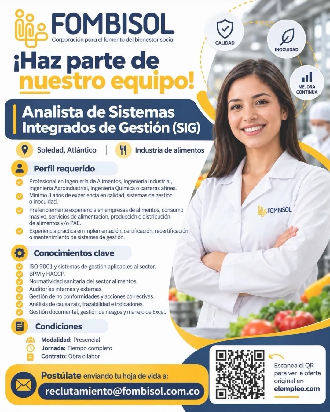 Analista de Sistemas Integrados de Gestión (SIG)