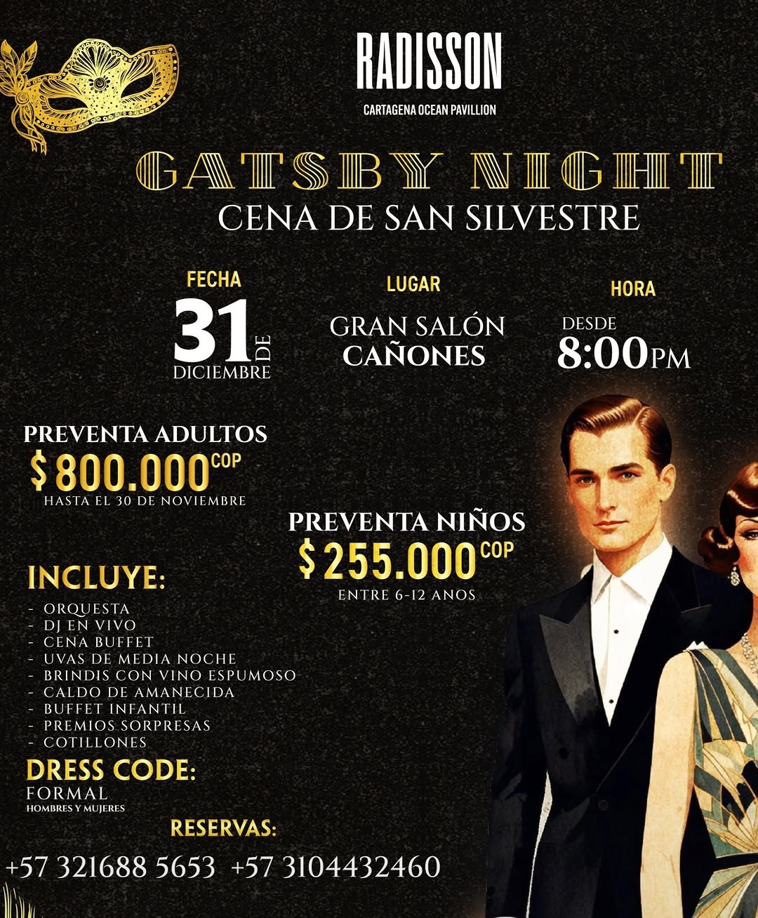 Gatsby Night — Cena de San Silvestre