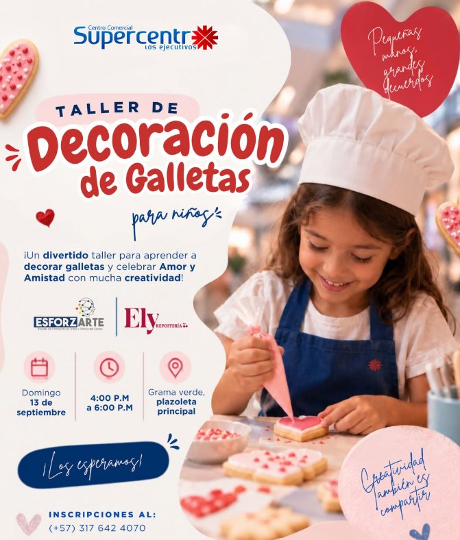 Taller de Decoración de Galletas para niños — Amor y Amistad