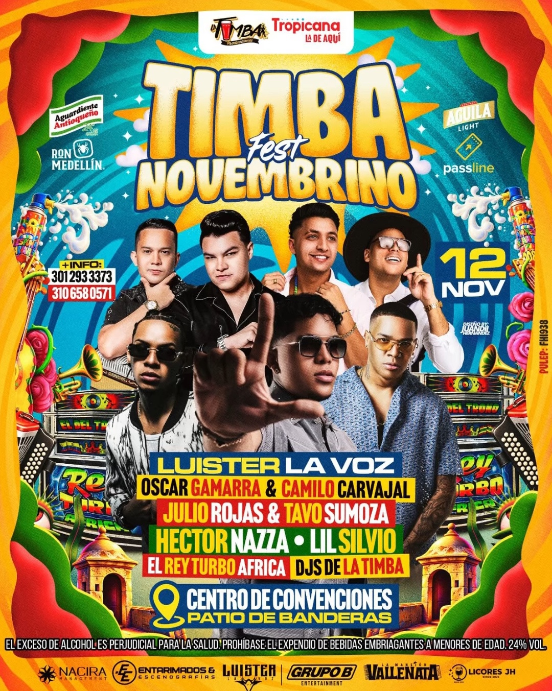 Timba Fest Novembrino: Luister La Voz, Lil Silvio, Rey Turbo África y más (+18)