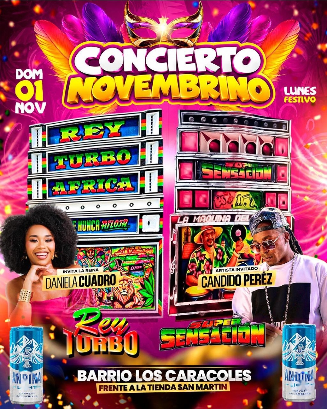 Concierto Novembrino: Rey Turbo África vs. Súper Sensación