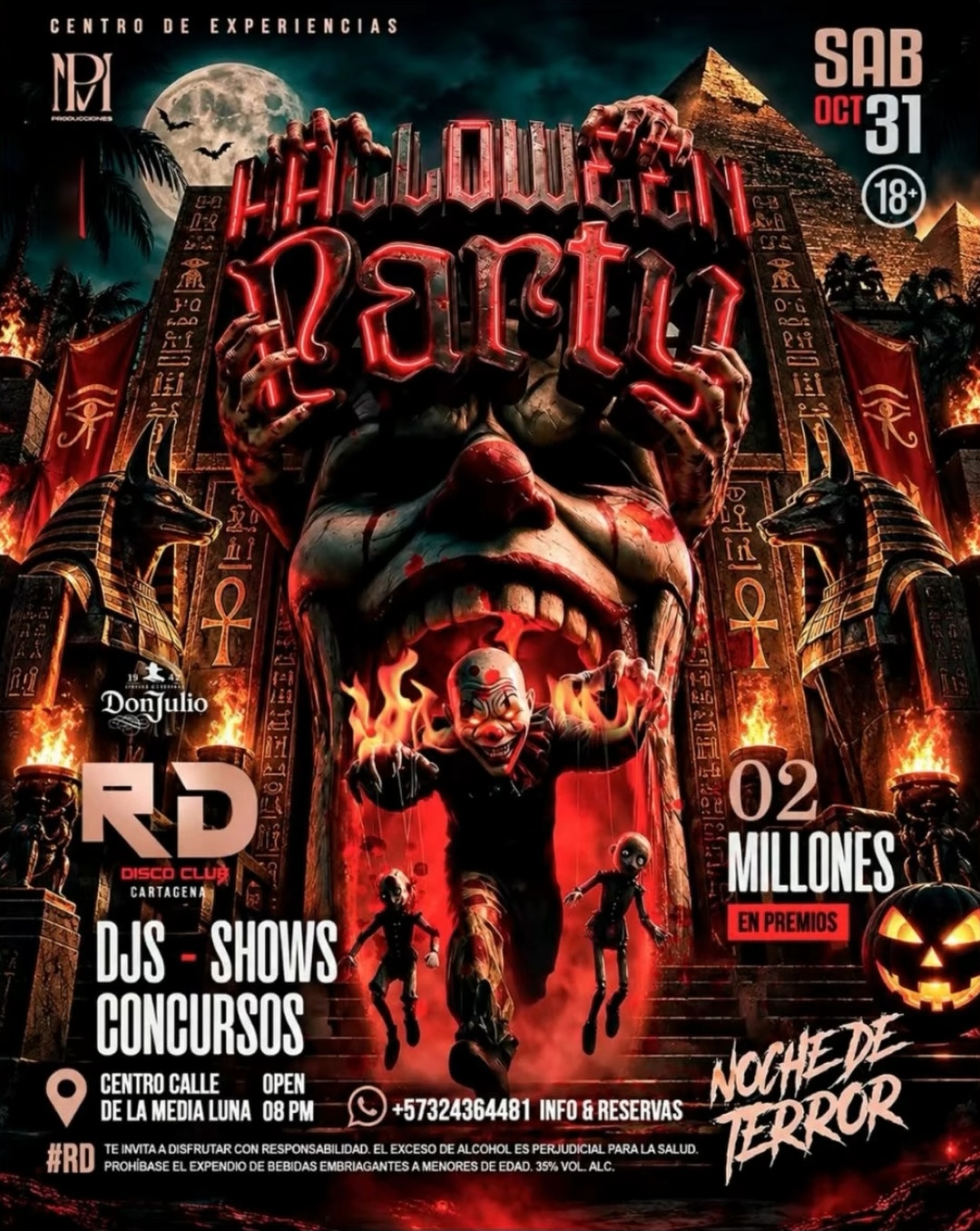Halloween Party: Noche de Terror (+18)