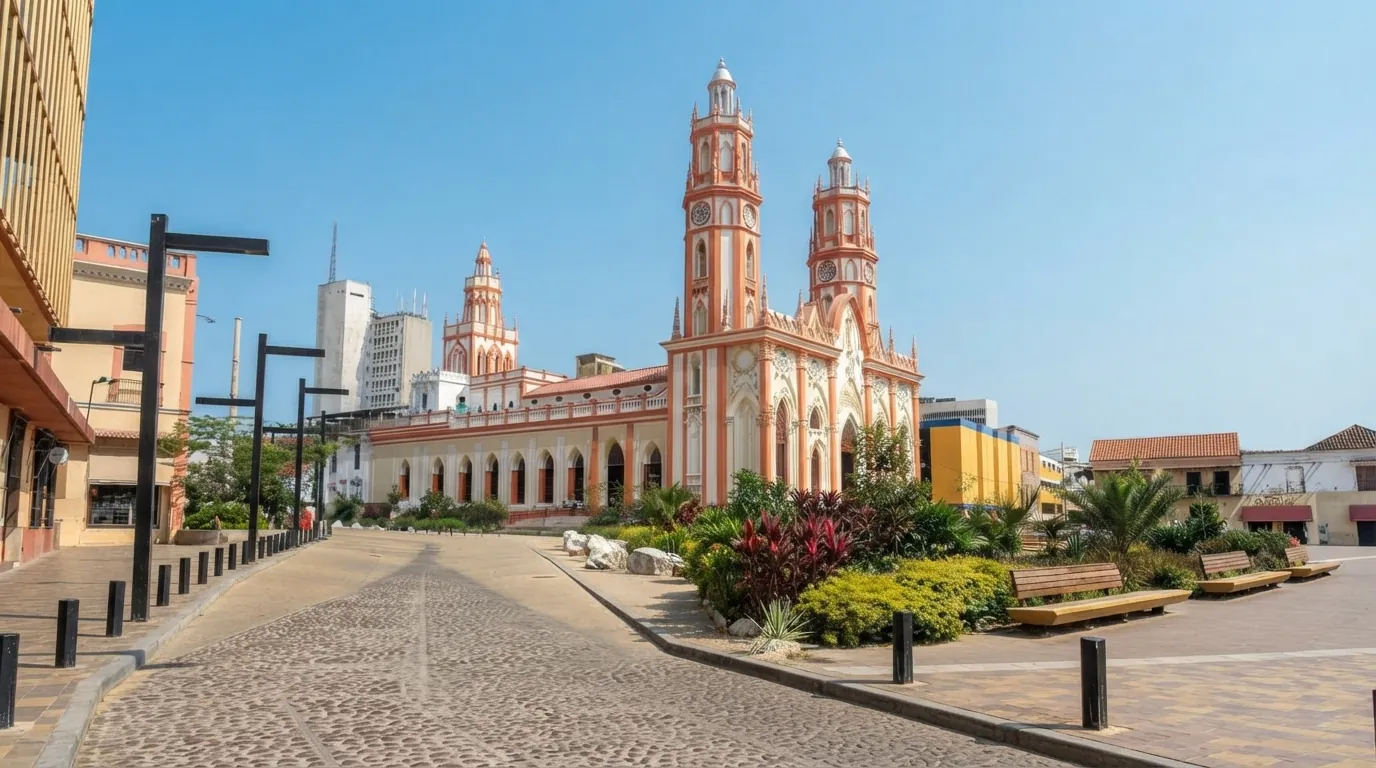 Iglesia de San Nicolás de Tolentino en el centro de Barranquilla