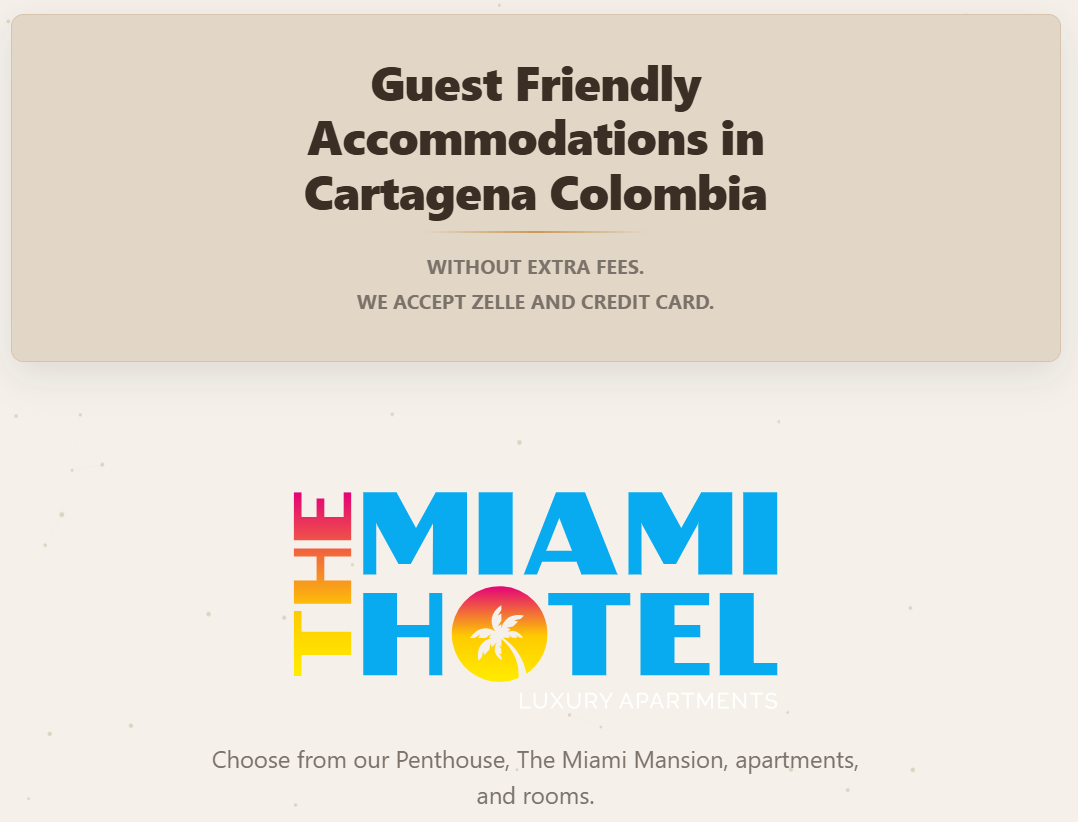 The Miami Hotel and Luxury Apartments, Bocagrande, Cartagena