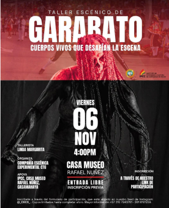 Taller escénico de Garabato: cuerpos vivos que desafían la escena