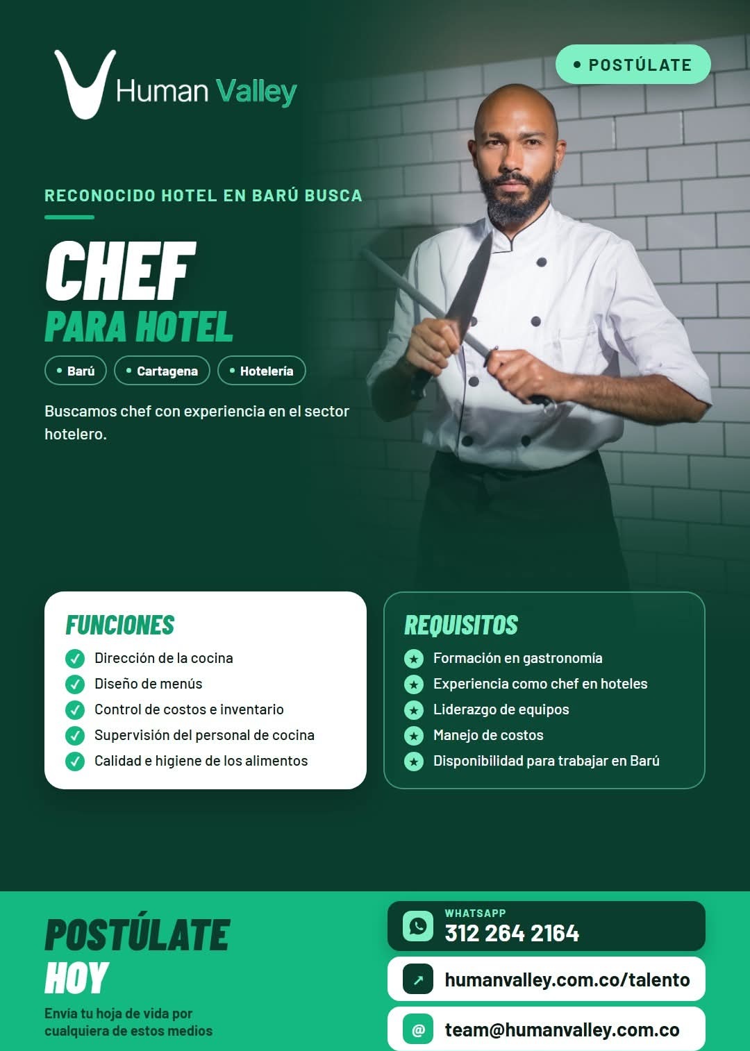 Chef para Hotel
