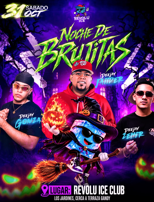 Noche de Brujitas: Deejay Jaiider, Deejay Gonza, Deejay Zehir (+18)