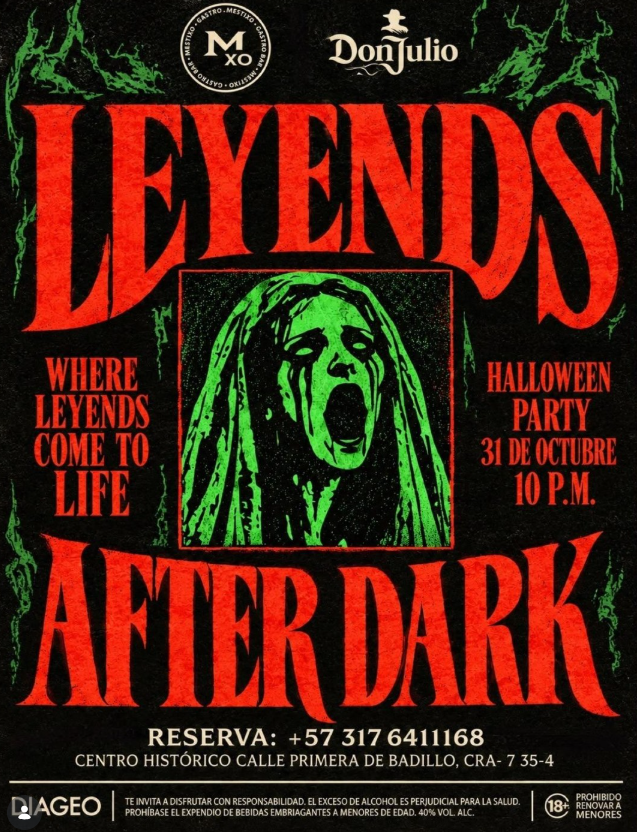 Leyends After Dark: Halloween Party (+18)