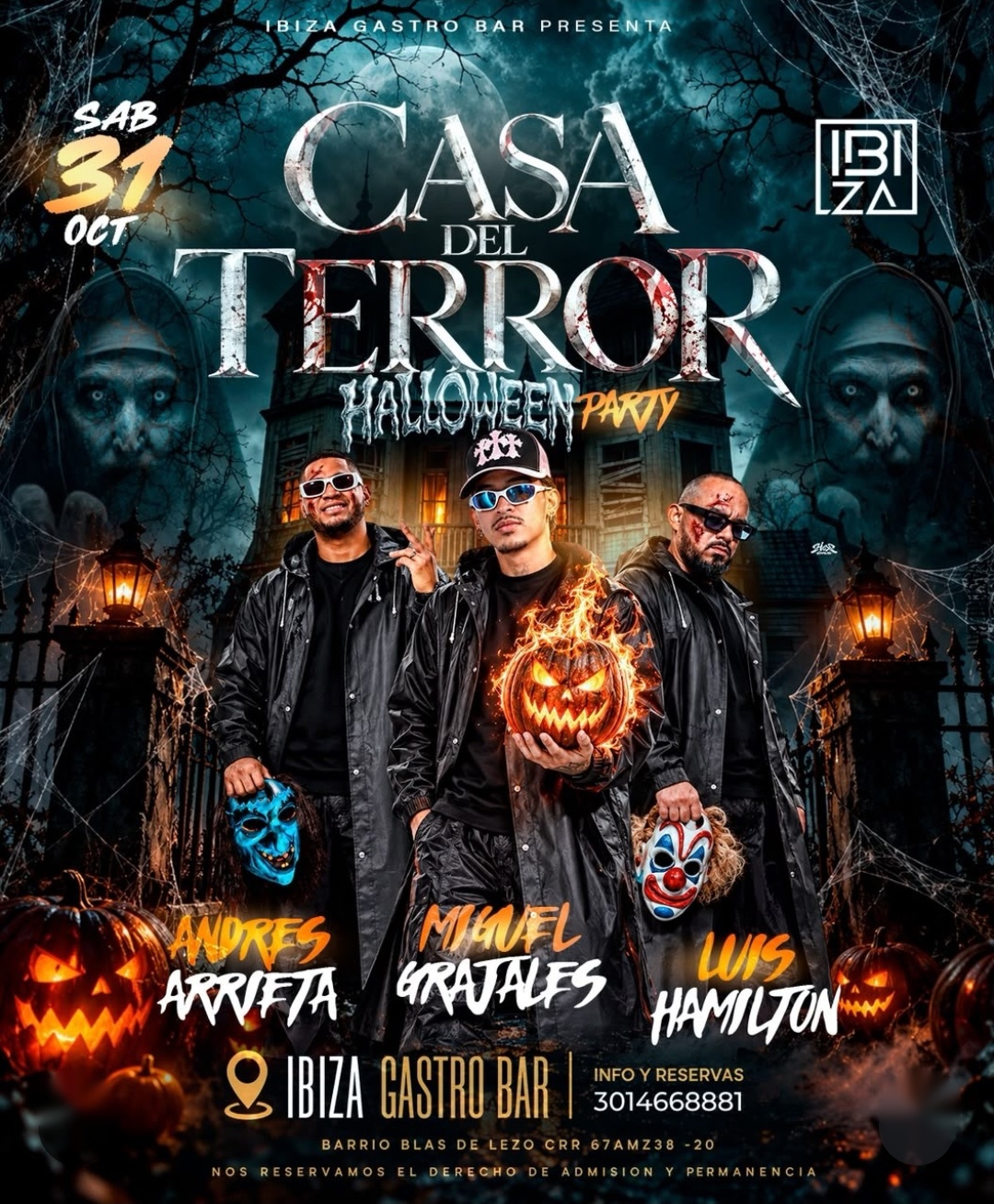 Casa del Terror: Halloween Party (+18)