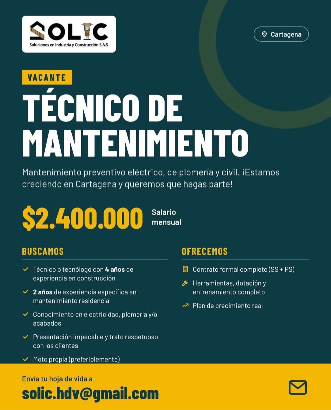 Técnico de Mantenimiento