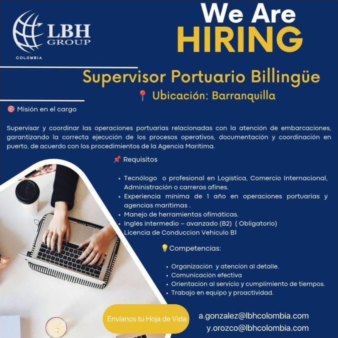 Supervisor Portuario Billingüe