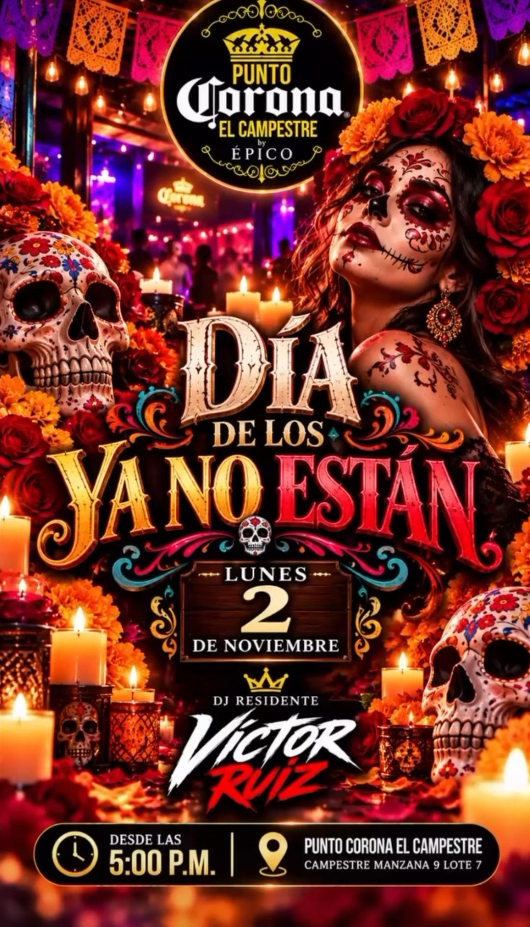 Día de los Ya No Están: DJ Víctor Ruiz (+18)