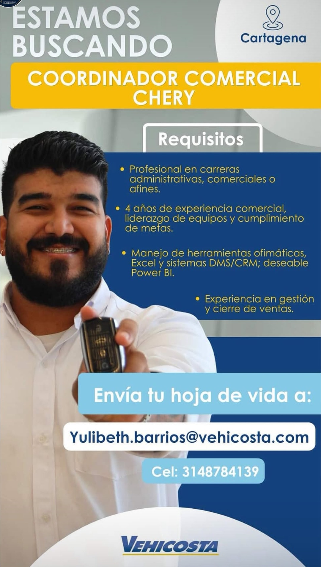 Coordinador Comercial Chery