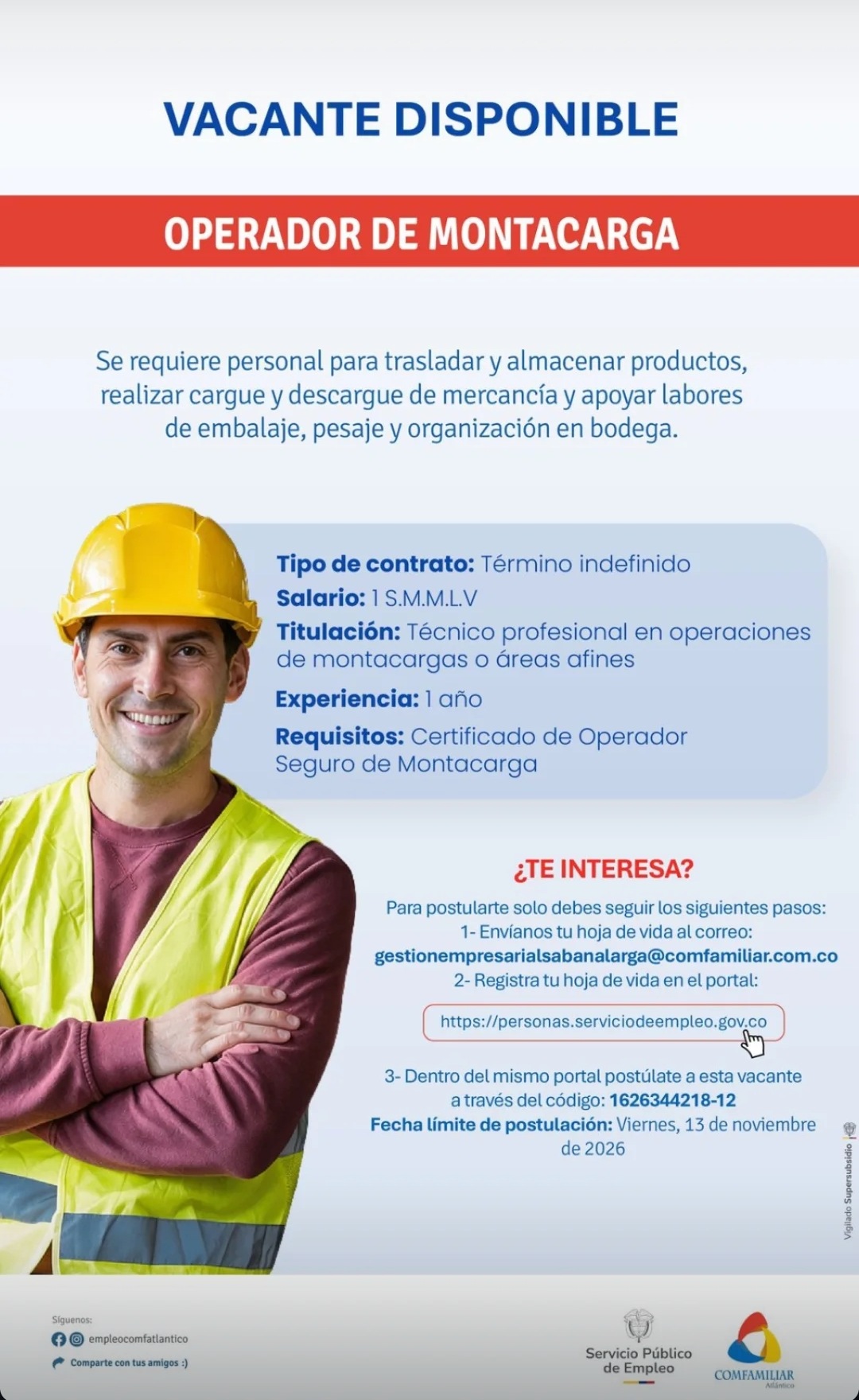 Operador de Montacarga