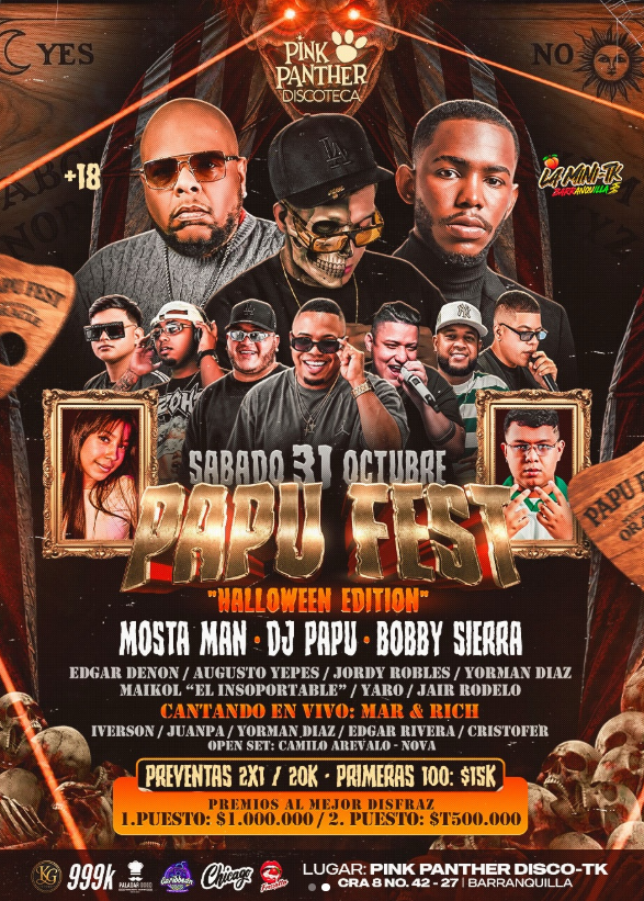 Papu Fest: Halloween Edition con Mosta Man (+18)