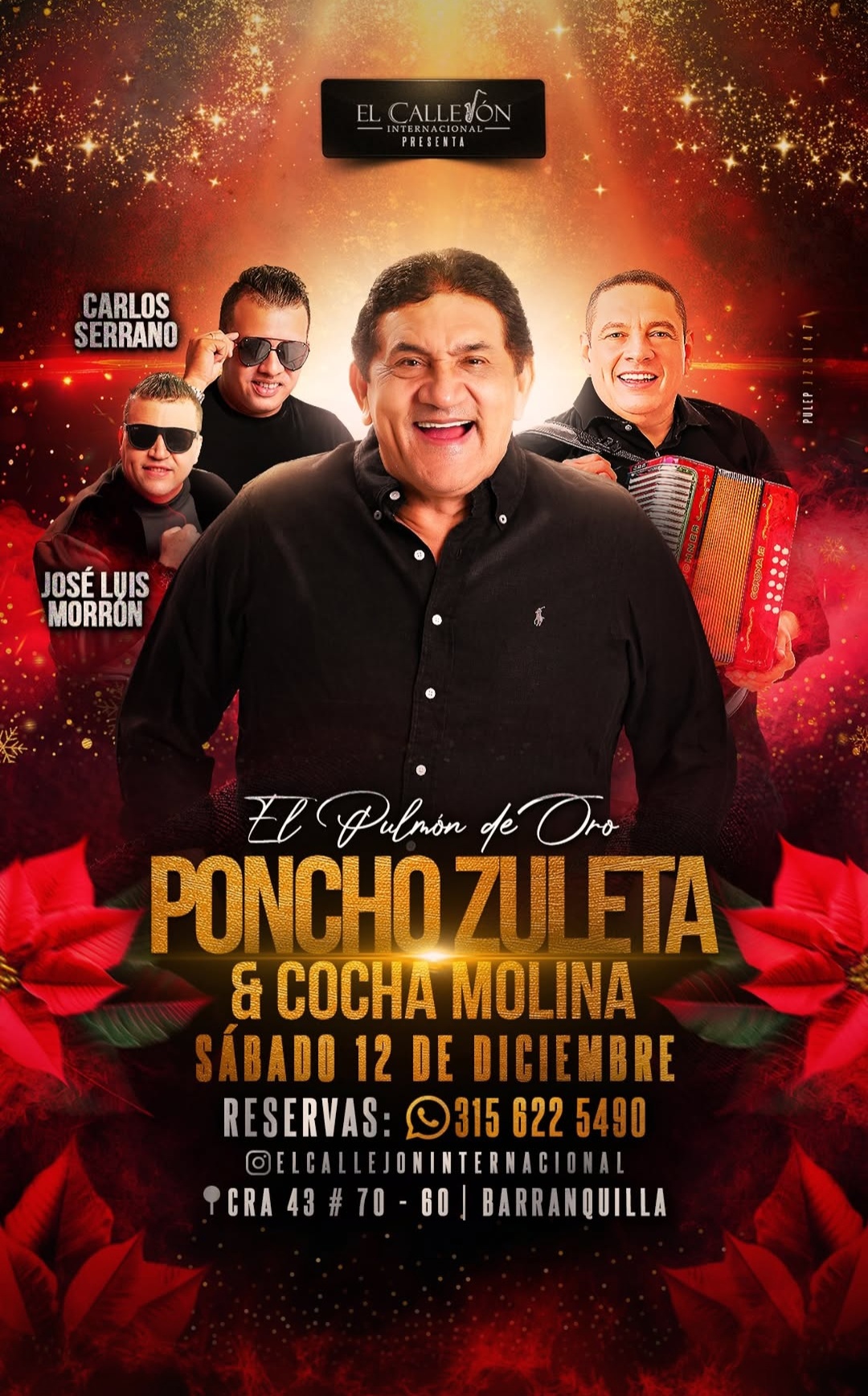 Poncho Zuleta & Cocha Molina, El Pulmón de Oro; con Carlos Serrano y José Luis Morrón