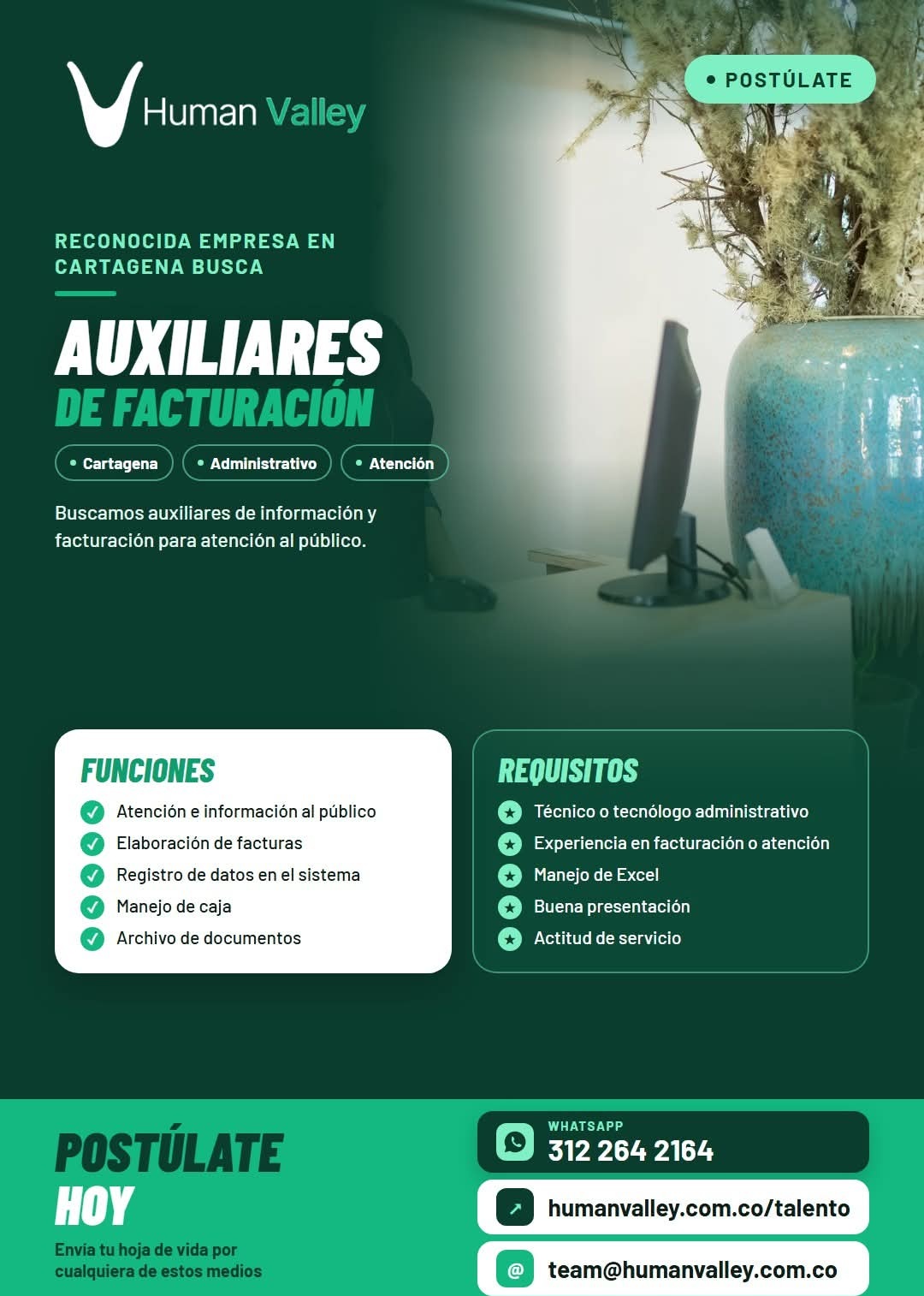Auxiliares de Facturación