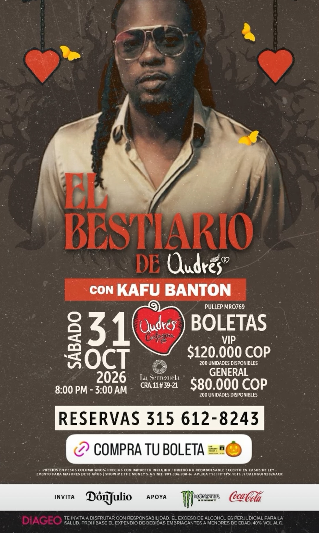 El Bestiario de Andrés con Kafu Banton (+18)