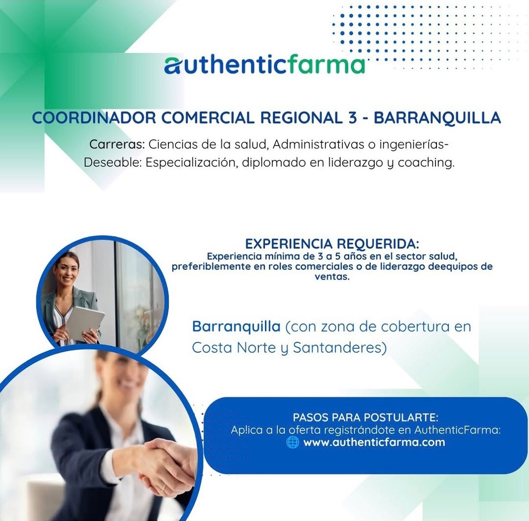 Coordinador Comercial Regional 3 - Barranquilla