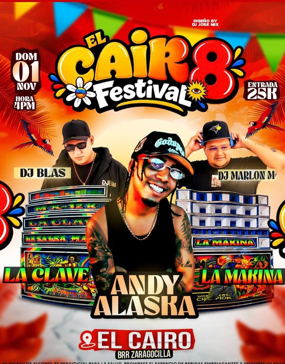 El Cairo Festival: DJ Blas, DJ Marlon M, La Clave, La Makina y Andy Alaska
