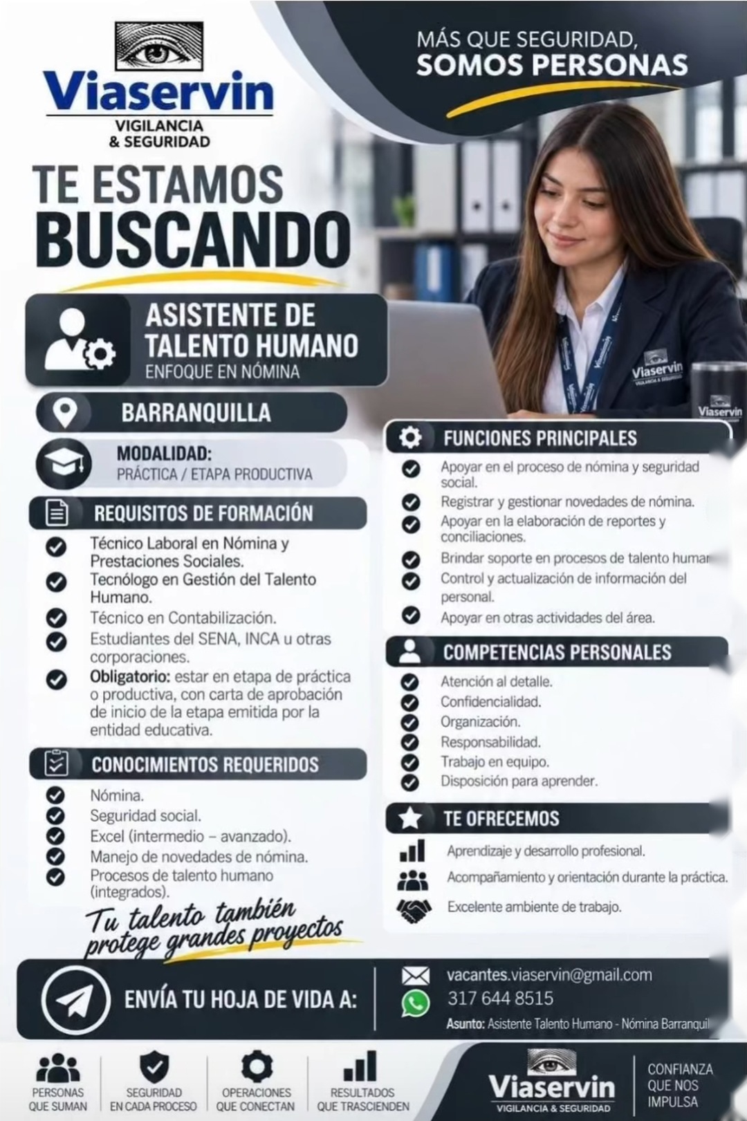 Asistente de Talento Humano – Enfoque en Nómina