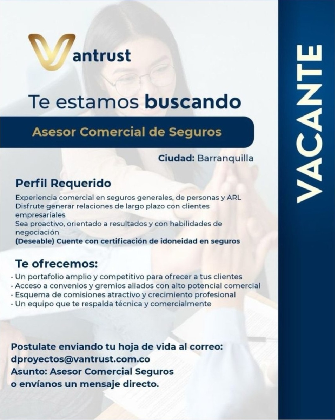 Asesor Comercial de Seguros