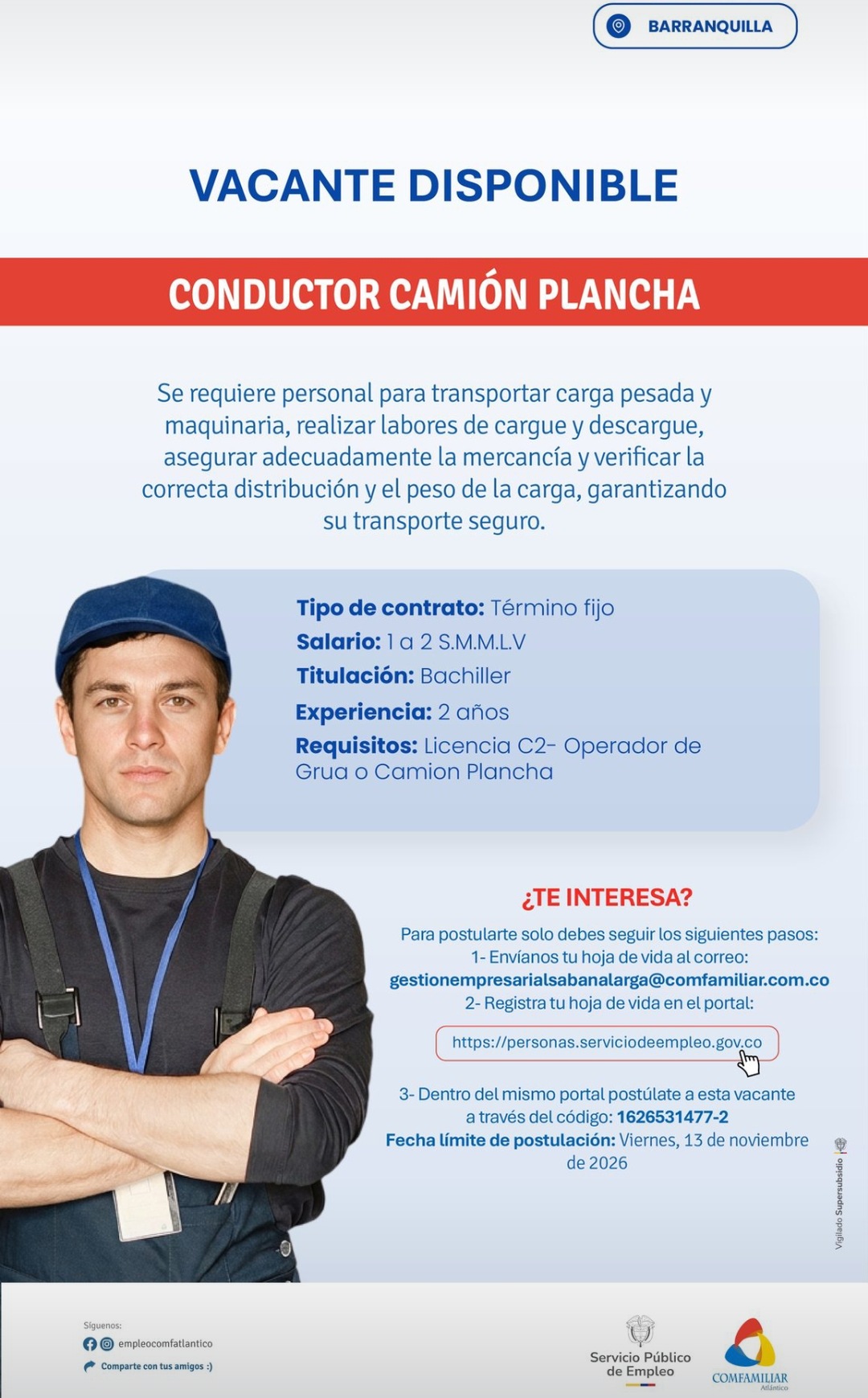 Conductor Camión Plancha