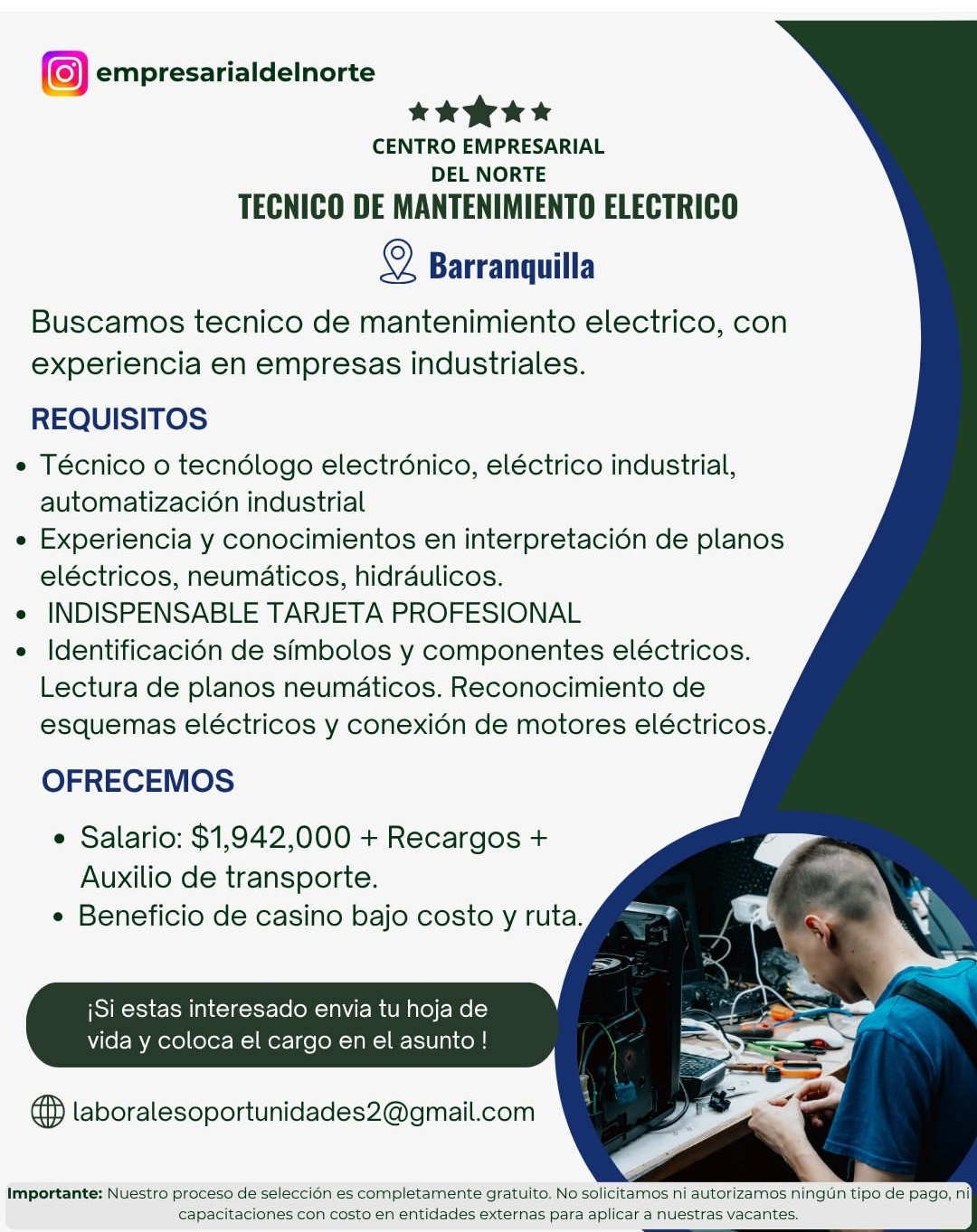 Técnico de Mantenimiento Eléctrico