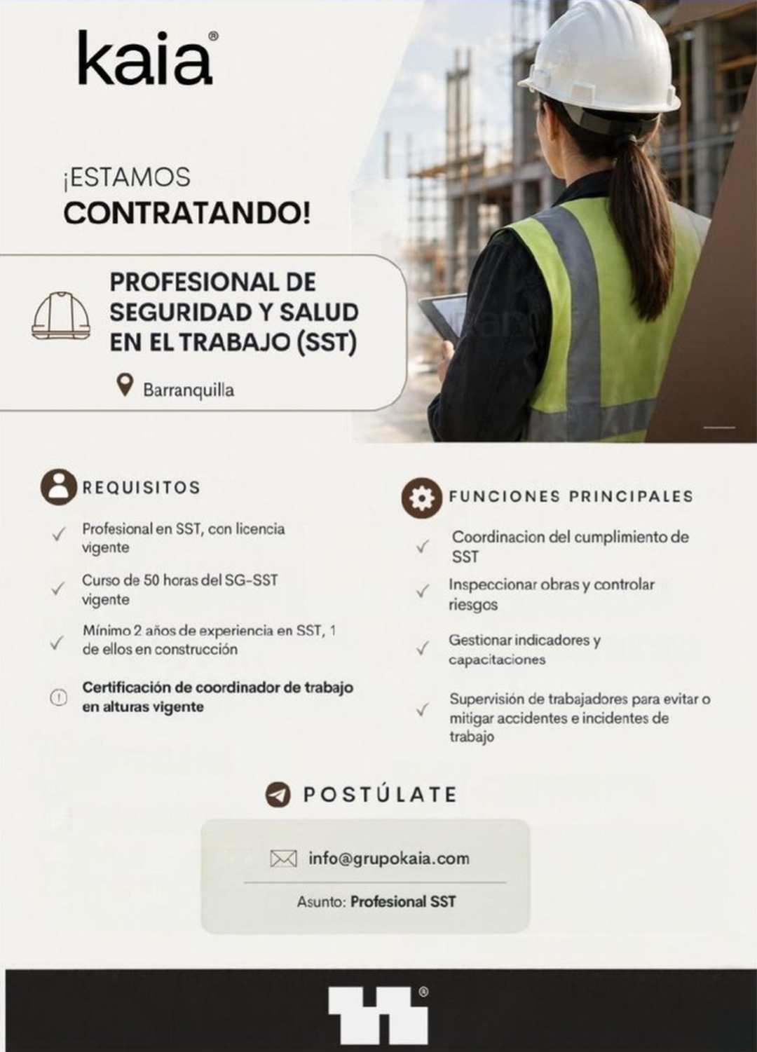 Profesional de Seguridad y Salud en el Trabajo (SST)