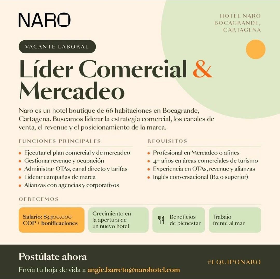 Líder Comercial & Mercadeo