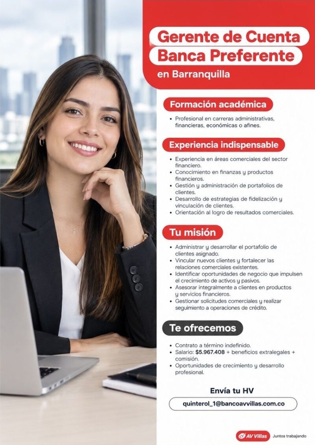 Gerente de Cuenta Banca Preferente