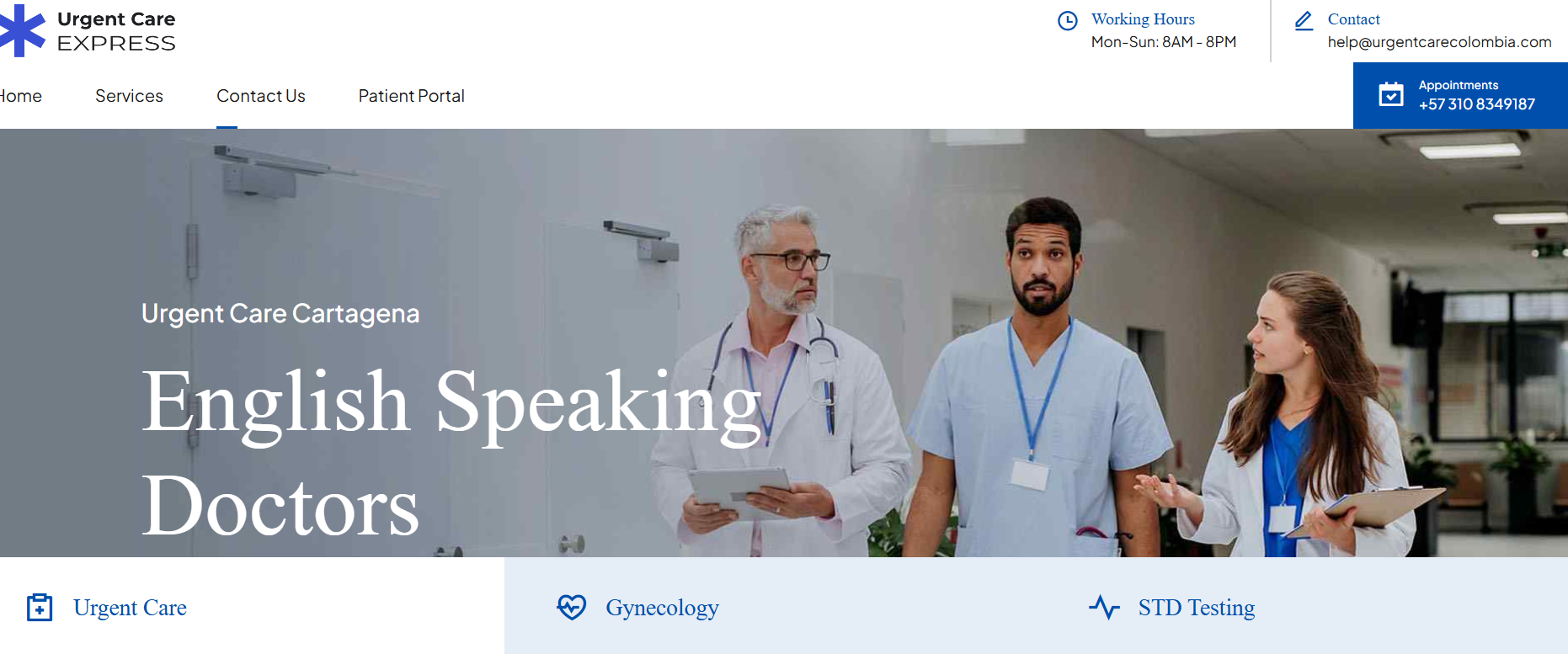 Urgent Care Colombia — Cartagena, San Diego, Cartagena
