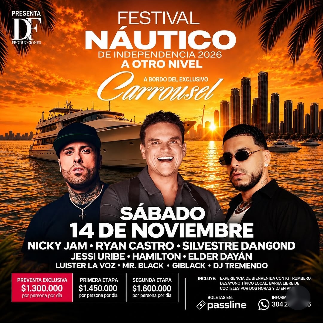 Festival Náutico de Independencia 2026: a bordo del Carrousel (+18)
