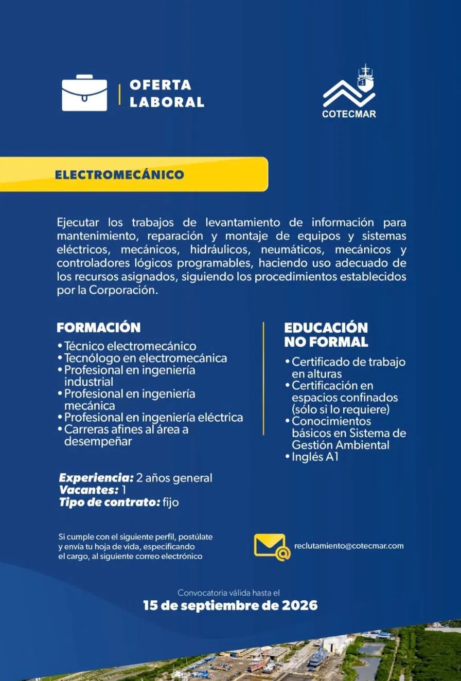 Electromecánico — COTECMAR