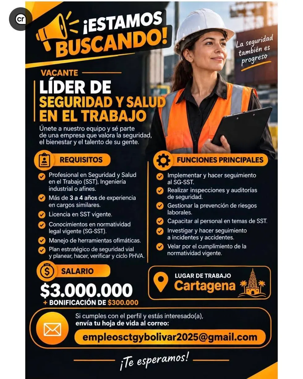 Líder de Seguridad y Salud en el Trabajo