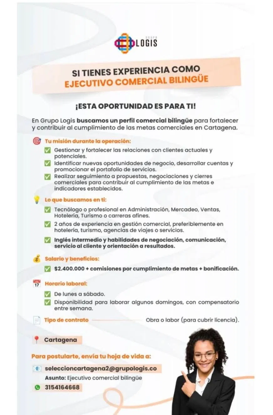 Ejecutivo Comercial Bilingüe