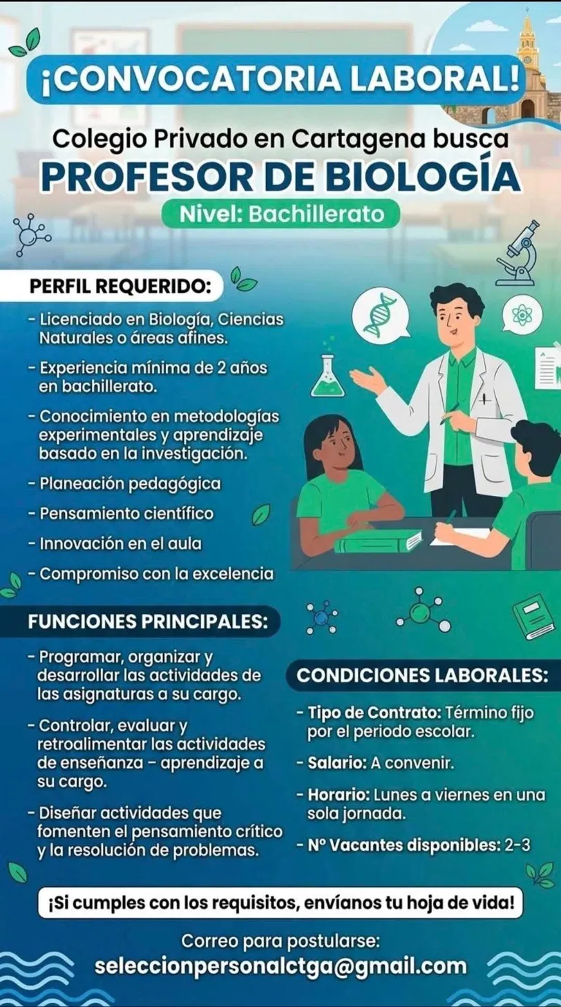 Profesor de Biología (bachillerato)