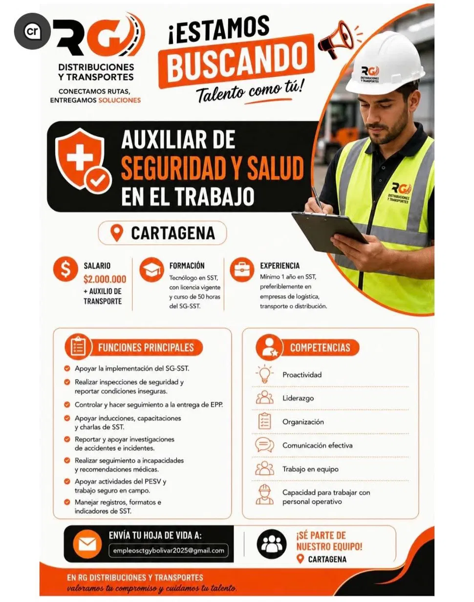 Auxiliar de Seguridad y Salud en el Trabajo