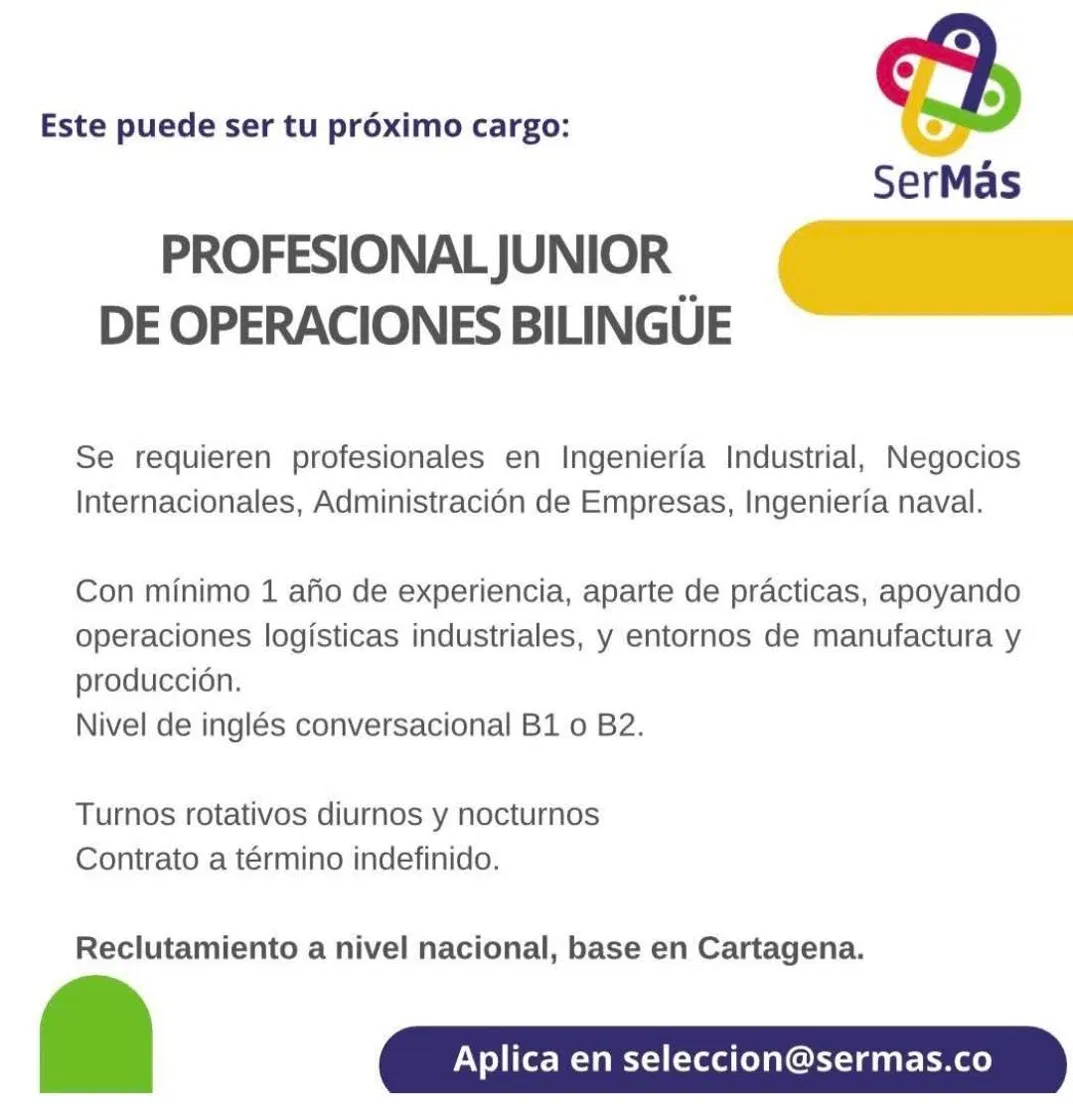 Profesional Junior de Operaciones Bilingüe