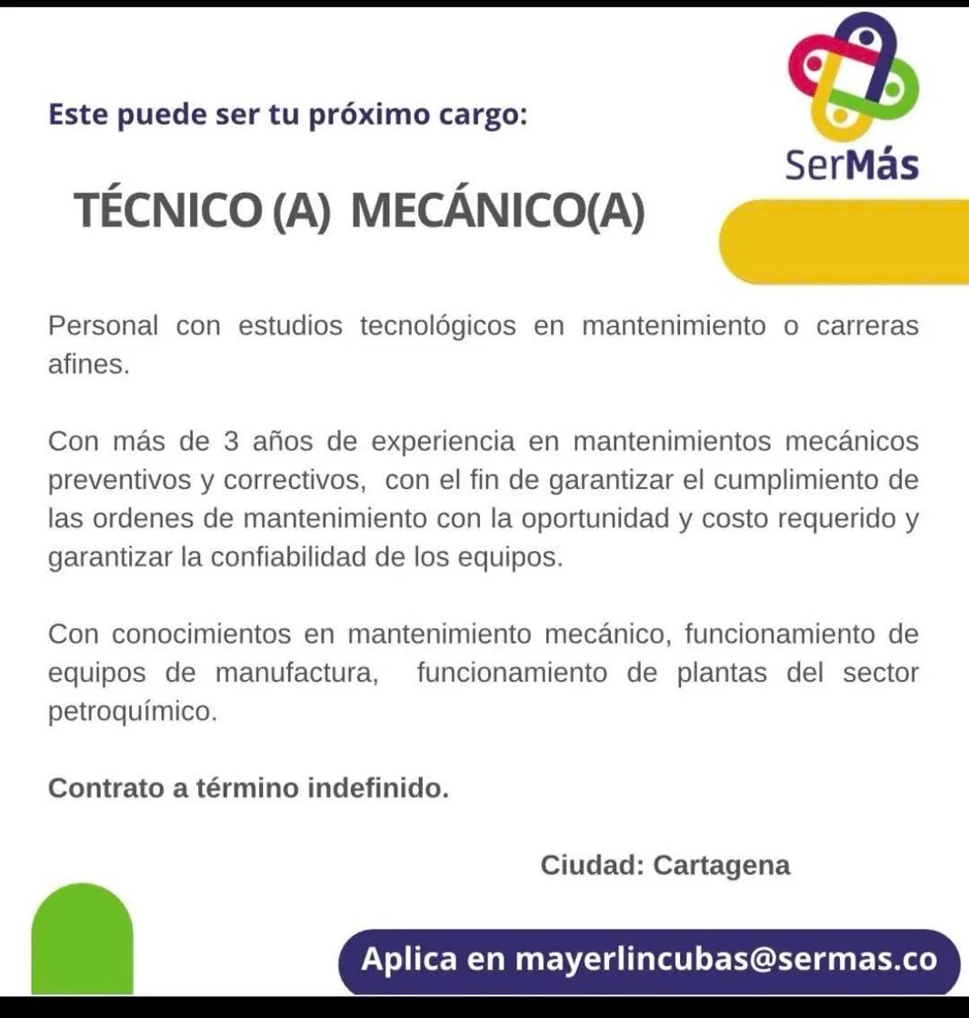 Técnico(a) Mecánico(a)