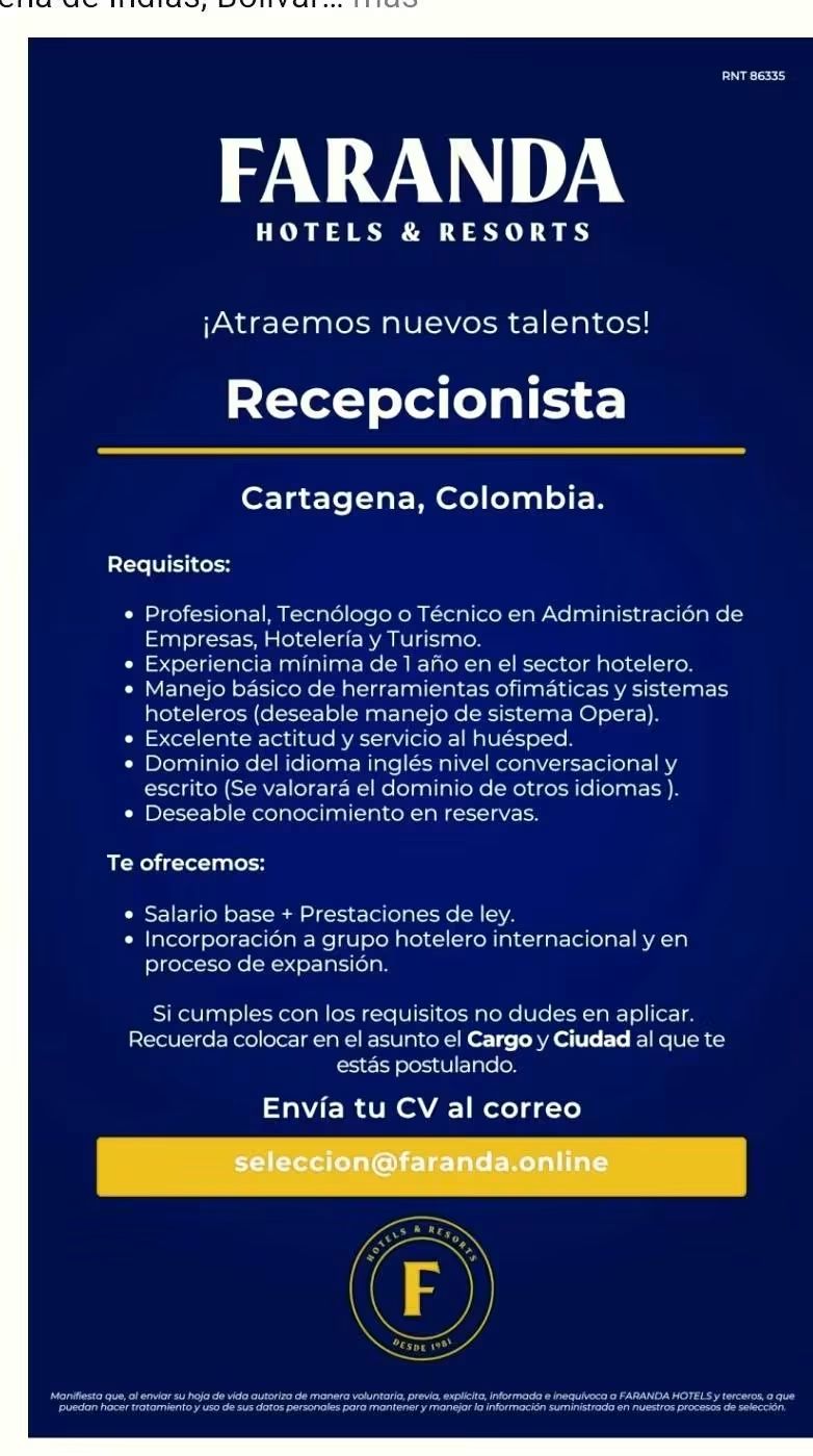 Recepcionista