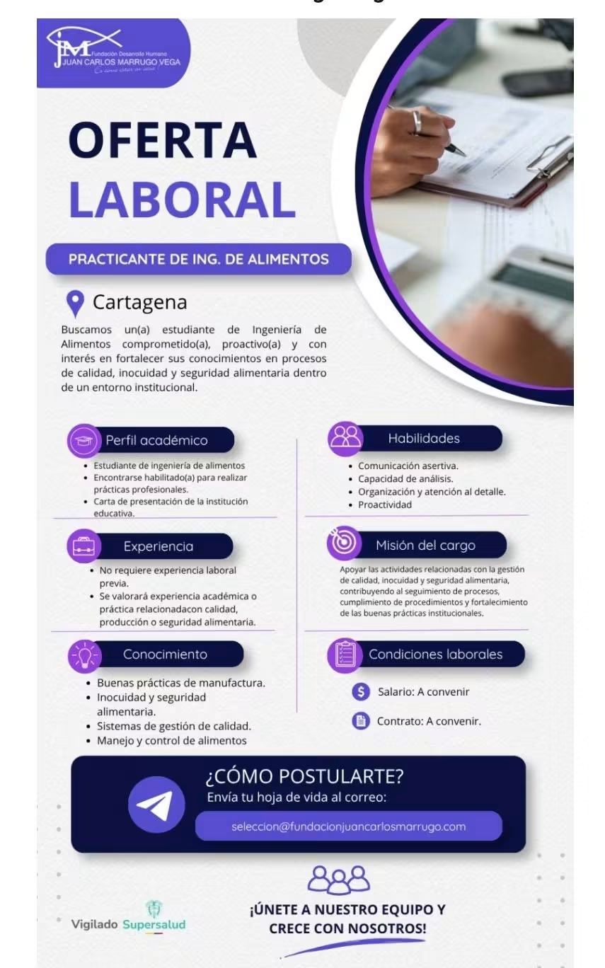 Practicante de Ing. de Alimentos