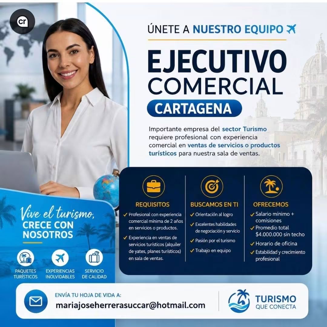Ejecutivo Comercial — sector turismo