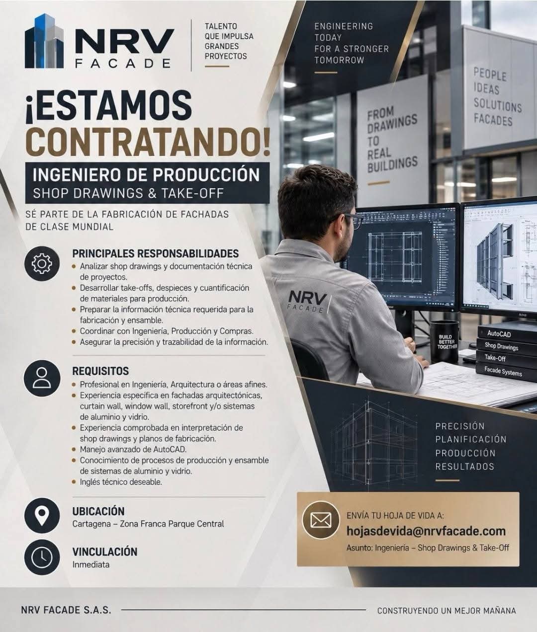 Ingeniero de Producción — Shop Drawings & Take-Off