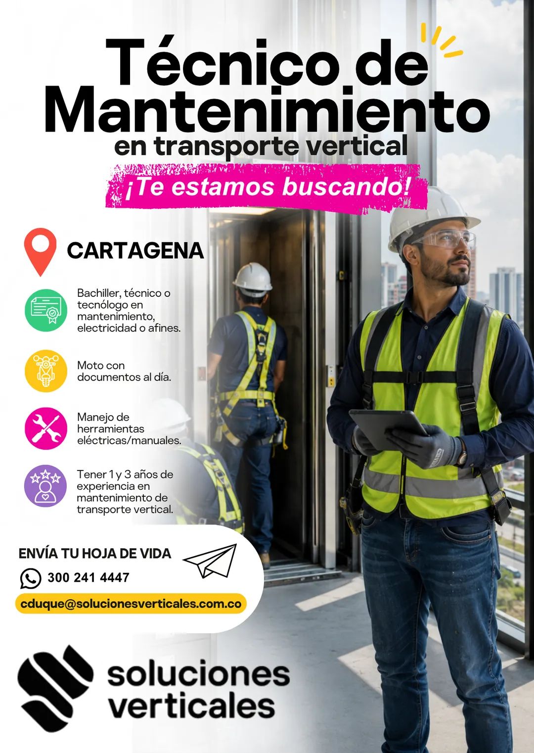 Técnico de Mantenimiento en transporte vertical